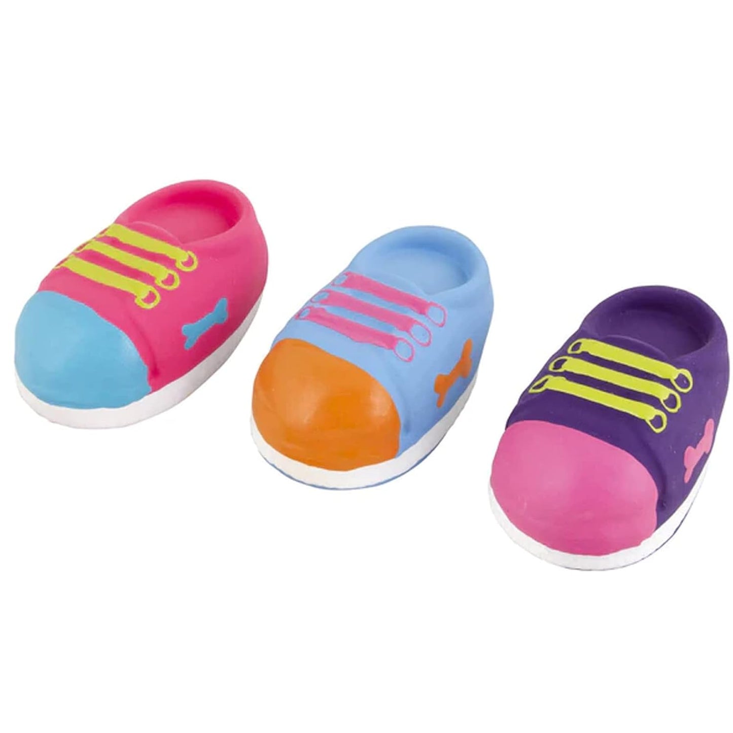 Shoe-Shaped Squeaky Dog Toy – Soft Latex Teething & Fetch Toy for Puppies & Small Dogs