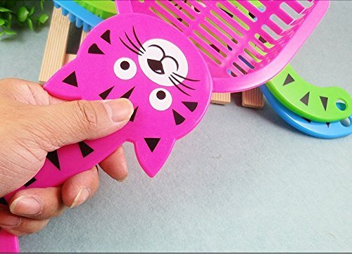 Plastic Cat Litter Cleaning Scoop – Lightweight & Durable Shovel (Color May Vary)