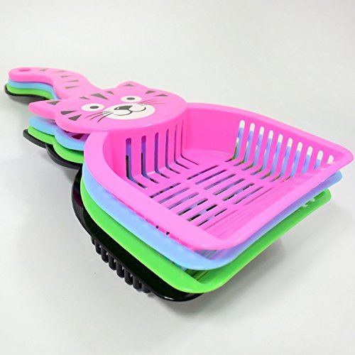 Plastic Cat Litter Cleaning Scoop – Lightweight & Durable Shovel (Color May Vary)