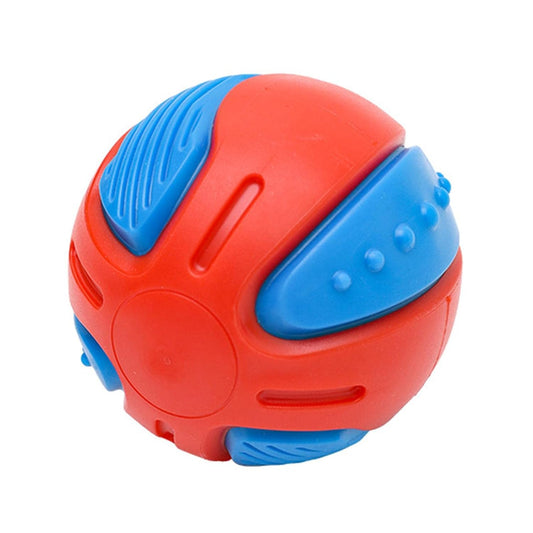 Stuffed Squeaky Dog Ball – 8cm Indestructible Training Toy for Puppies | Tooth Cleaning & Fun Playtime