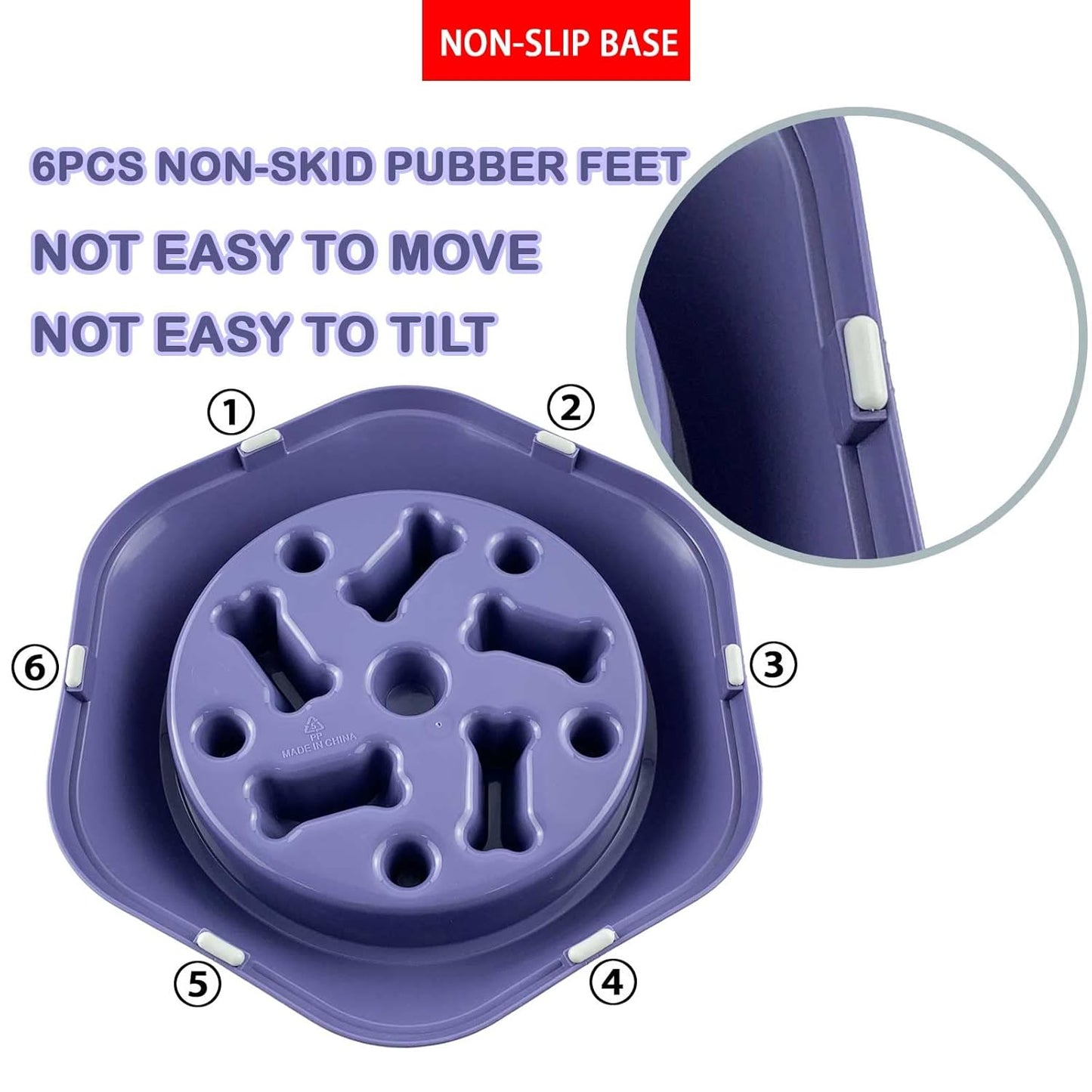 Slow Feeder Dog Bowl – Puzzle Design for Small & Medium Dogs | Anti-Choke & Lick Mat Combo