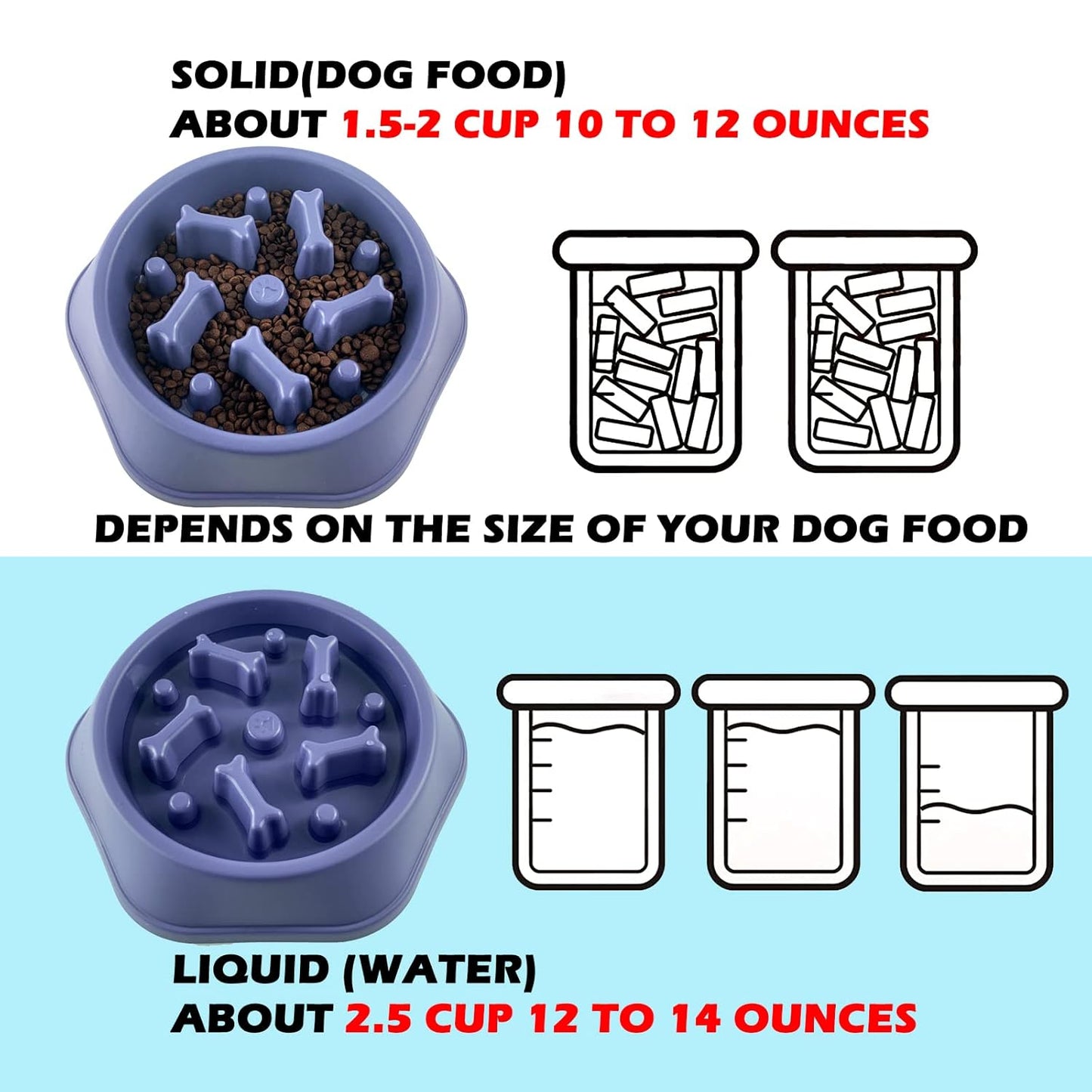 Slow Feeder Dog Bowl – Puzzle Design for Small & Medium Dogs | Anti-Choke & Lick Mat Combo