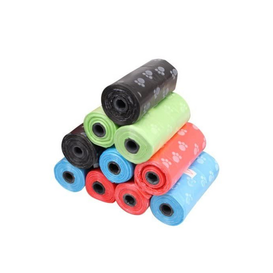 Biodegradable Poop Bag Refills – 300 Count (20 Rolls) | Paw Print Design | Eco-Friendly Waste Bags for Dogs, Puppies & Cat