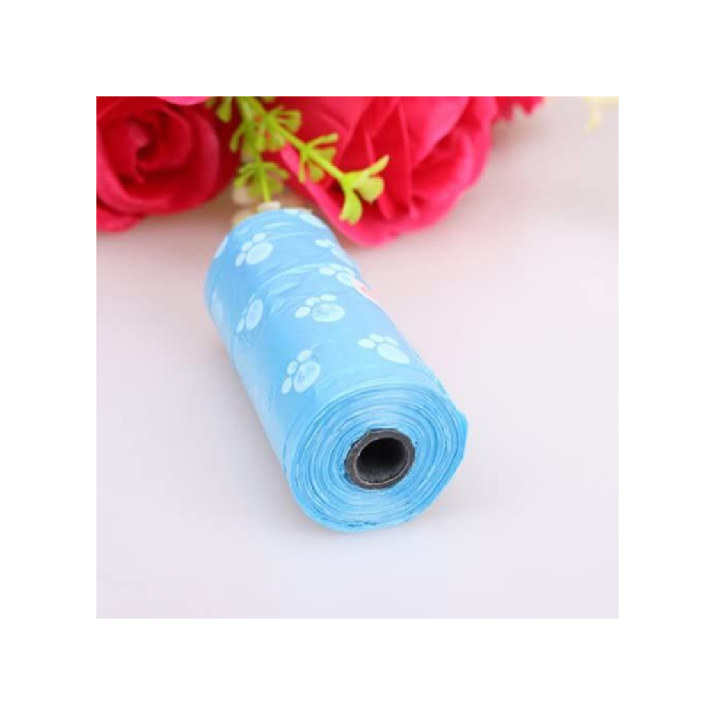 Biodegradable Poop Bag Refills – 300 Count (20 Rolls) | Paw Print Design | Eco-Friendly Waste Bags for Dogs, Puppies & Cat