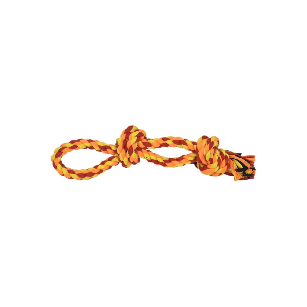 Crazy Tails Dog Chew Rope Toys – Tug-of-War & Fetching Ropes| 100% Natural Cotton for Aggressive Chewers