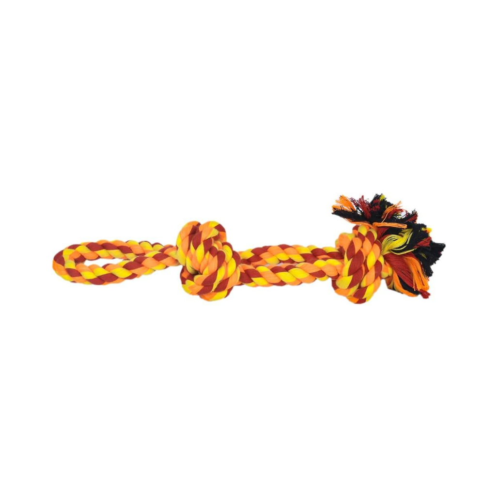 Crazy Tails Dog Chew Rope Toys – Tug-of-War & Fetching Ropes| 100% Natural Cotton for Aggressive Chewers