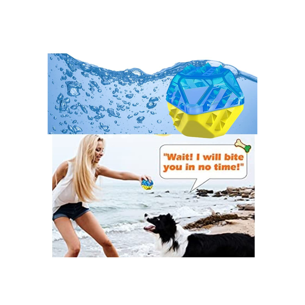 Dog Cooling Teether Chew Toy – Durable Hexagonal Design for Puppies & Small Dogs