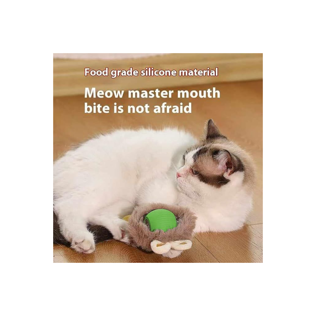 Interactive Rolling Ball Toy for Indoor Cats – Motion-Activated, Chirping & LED Light Ball for Kittens