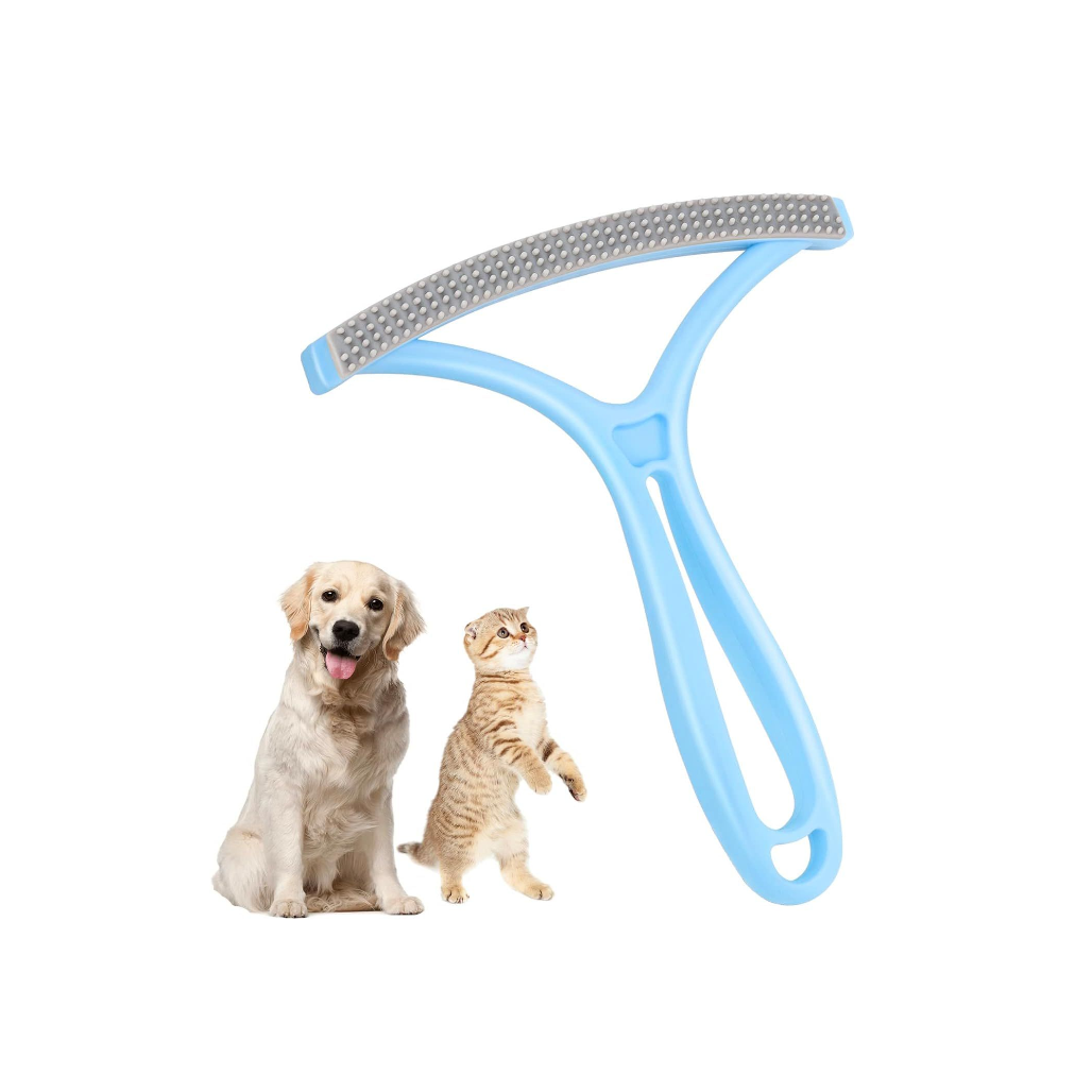 Pet Hair Remover Dog Cat Hair Rubber Remover Reusable Portable Silicone Brush Uproot Removal for Car Interior Seats Couch Carpet Mat Bed Furniture Clothes Double-Sided Eco-Friendly Lint Cleaner