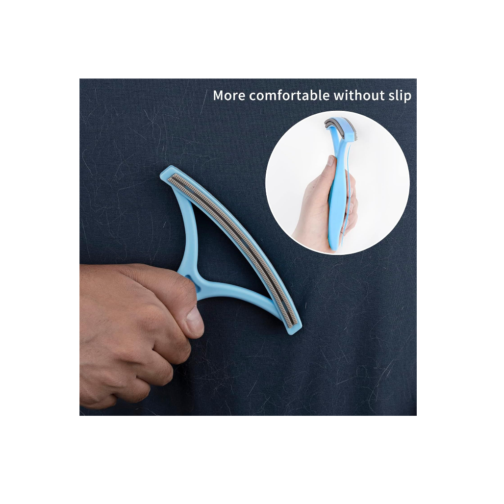 Pet Hair Remover Dog Cat Hair Rubber Remover Reusable Portable Silicone Brush Uproot Removal for Car Interior Seats Couch Carpet Mat Bed Furniture Clothes Double-Sided Eco-Friendly Lint Cleaner