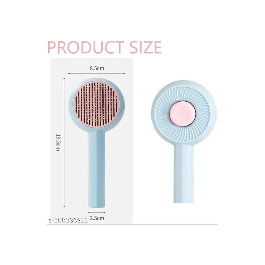 Swirl Pet Brush – Round Self-Cleaning Grooming Tool for Tangle-Free Coats