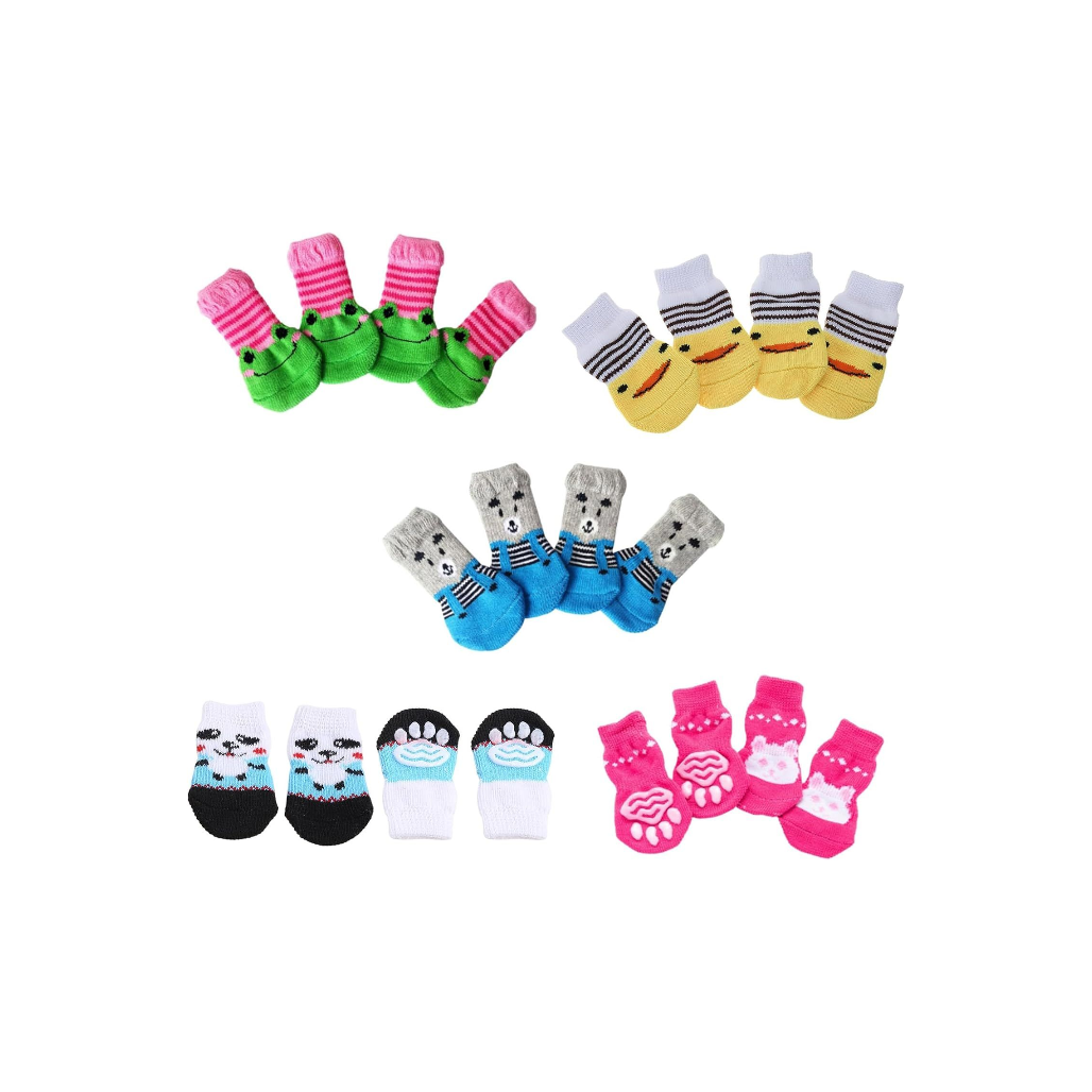 Non-Slip Pet Socks for Dogs & Cats – Breathable, Anti-Scratch & Anti-Lick Paw Protectors | Indoor & Outdoor Footwear (Size S, M, L)