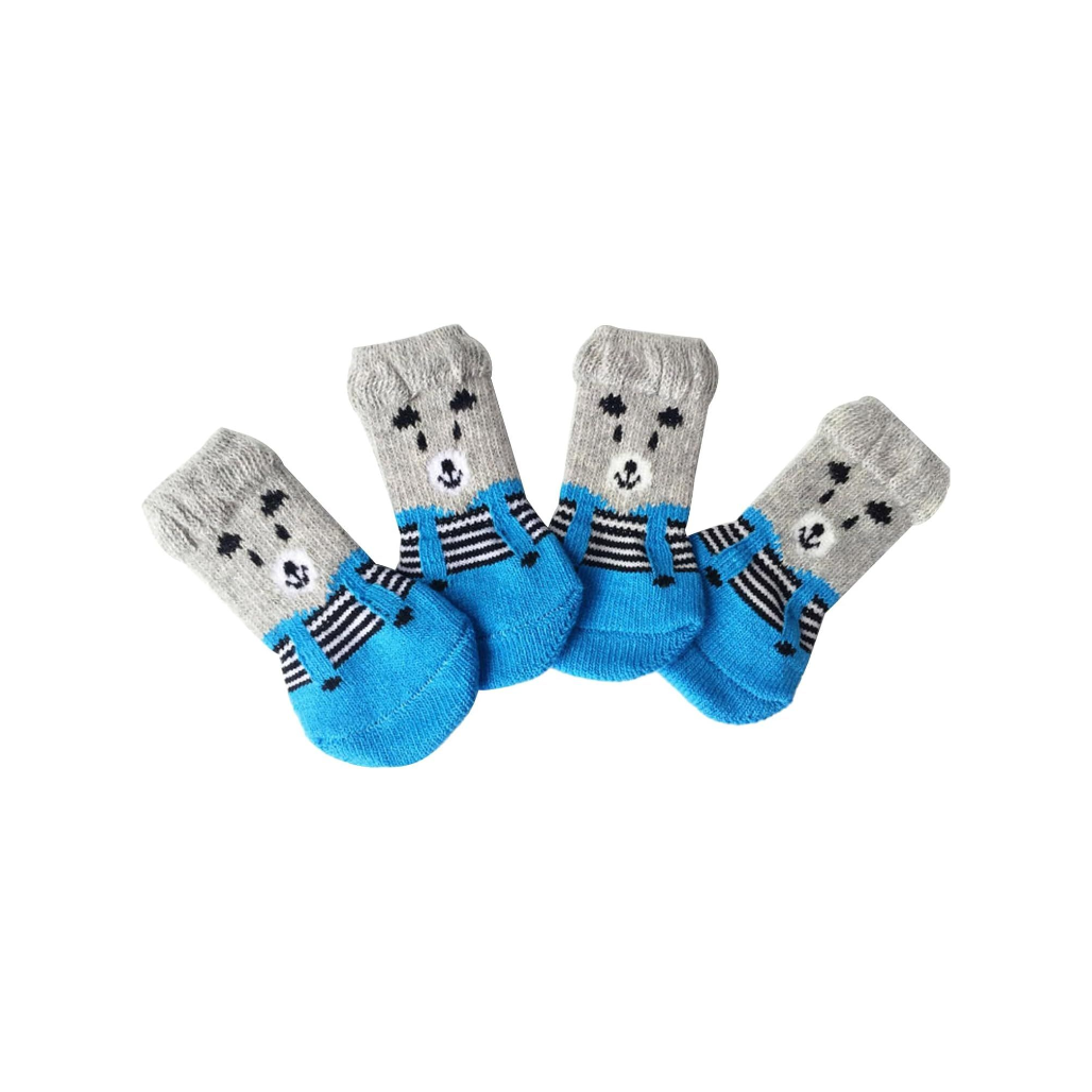 Non-Slip Pet Socks for Dogs & Cats – Breathable, Anti-Scratch & Anti-Lick Paw Protectors | Indoor & Outdoor Footwear (Size S, M, L)