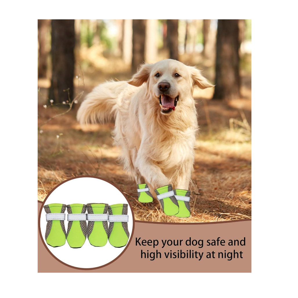 Protective Footwear for Shoes for Dogs, Rain Boots, Waterproof Paw Protection , Hot Weather & Rain Protection