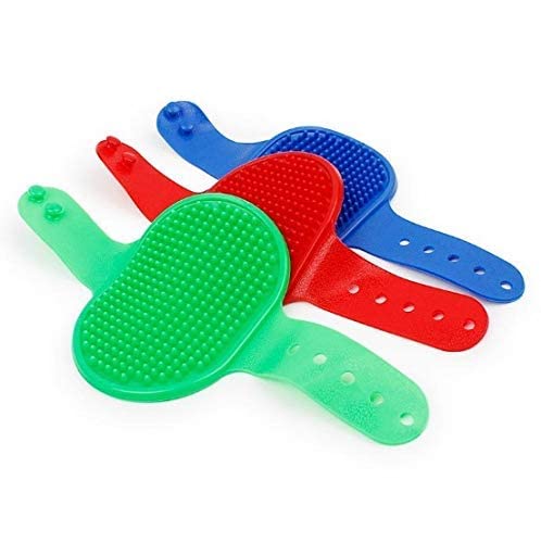 Rubber Bristles Pet Shampoo Brush – Gentle Bathing & Grooming Tool for Dogs & Cats | Color May Vary