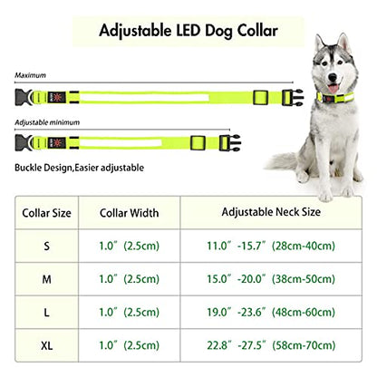 LED Dog Collar – Adjustable, Rechargeable & Light-Up for Night Safety