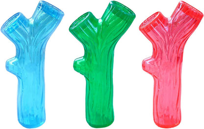 Branch-Shaped Dog Chew Toy – Squeaky Teether Twig for Puppies & Small Dogs