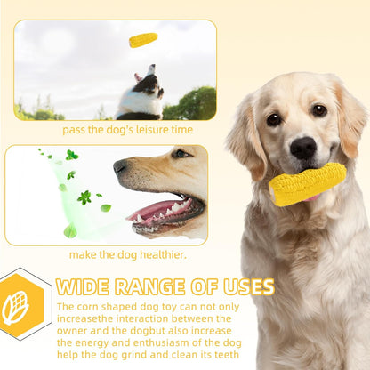 Corn-Shaped Dog Chew Toy – Sounding, Durable & Teeth-Friendly Toy for Puppies & Small Dogs
