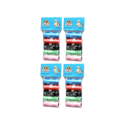 Biodegradable Poop Bag Refills – 300 Count (20 Rolls) | Paw Print Design | Eco-Friendly Waste Bags for Dogs, Puppies & Cat
