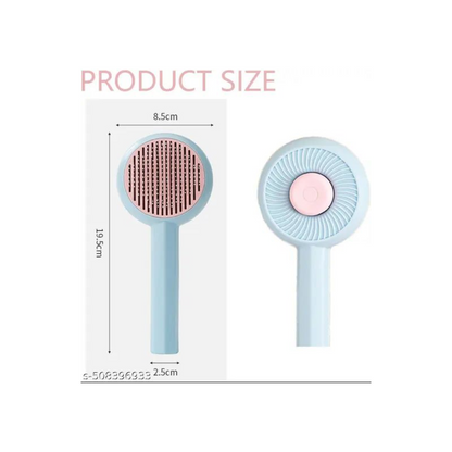 Swirl Pet Brush – Round Self-Cleaning Grooming Tool for Tangle-Free Coats