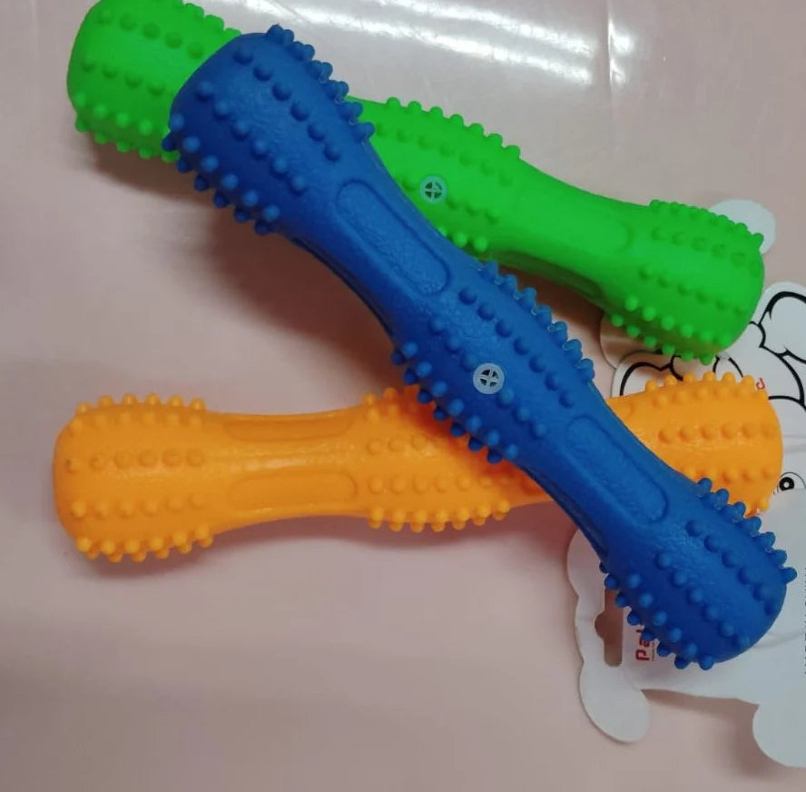 Multicolor Rubber TPR Spike Stick Toy – Medium Size | For Teething & Playtime