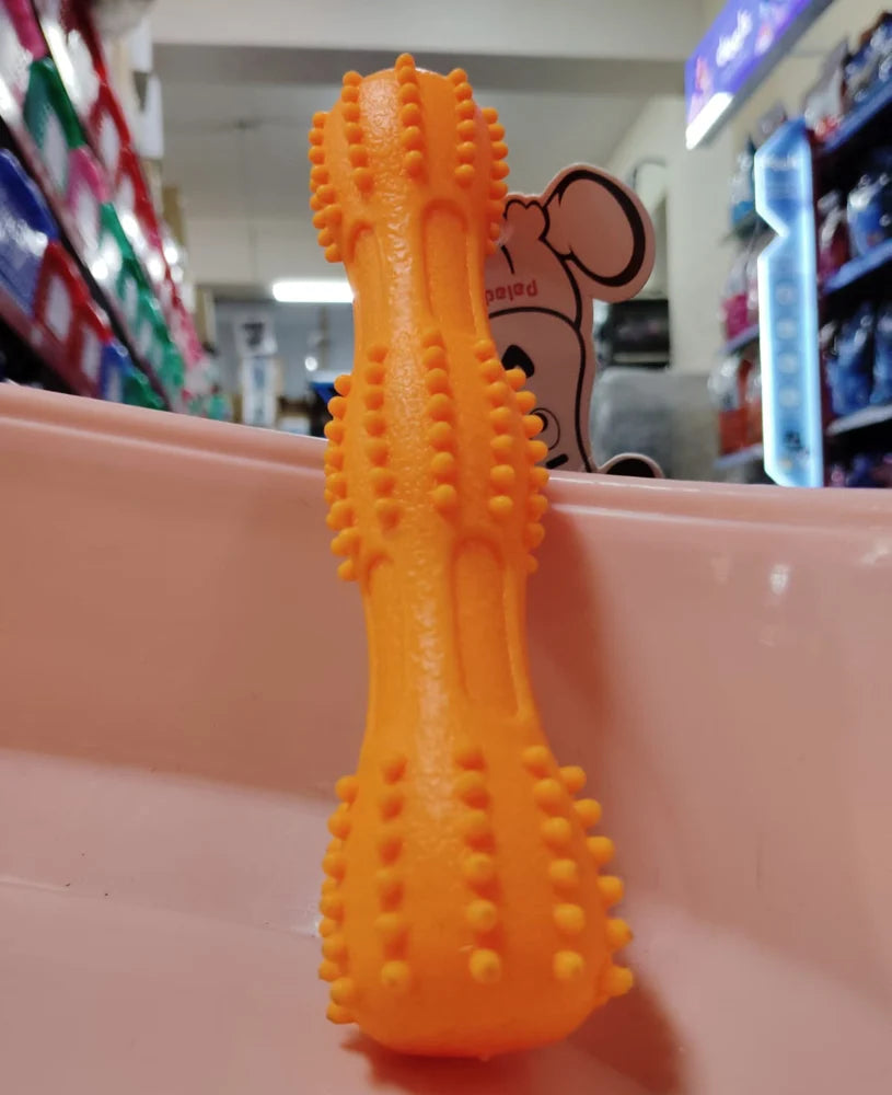 Multicolor Rubber TPR Spike Stick Toy – Medium Size | For Teething & Playtime