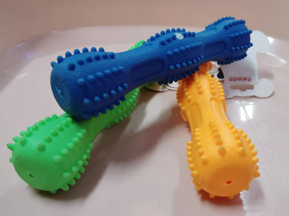 Multicolor Rubber TPR Spike Stick Toy – Medium Size | For Teething & Playtime